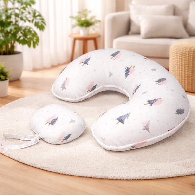 Coussin dâallaitement ceinture | Mini-pad | Beignet Blanc motif rose