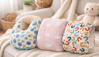 coussin allaitement porté au bras maman bebe