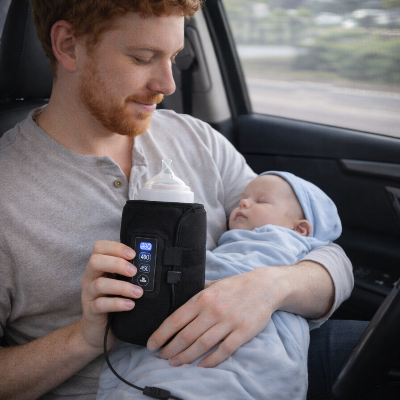Chauffe-biberon-nomade-etui-USB-Alibie-papa-bebe-dort-voiture