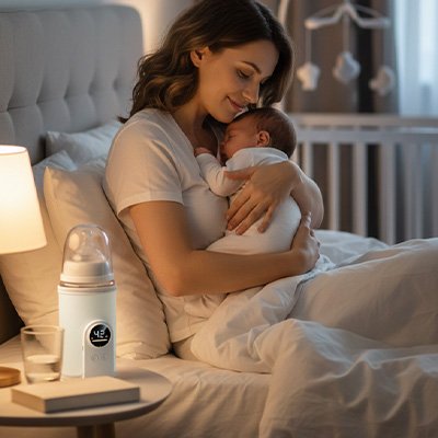 Chauffe-biberon-mono-rechaud-Alba-maman-bebe-dort